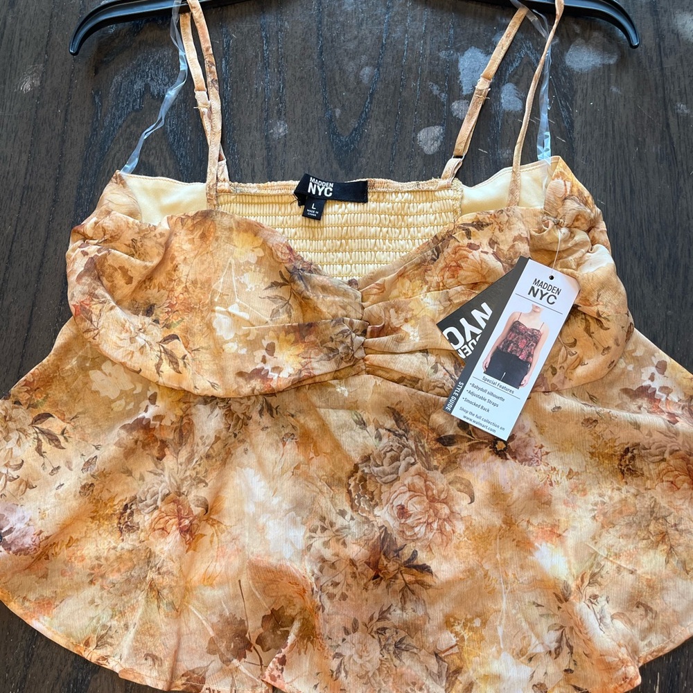 Madden NYC Women's Amber Floral Camisole